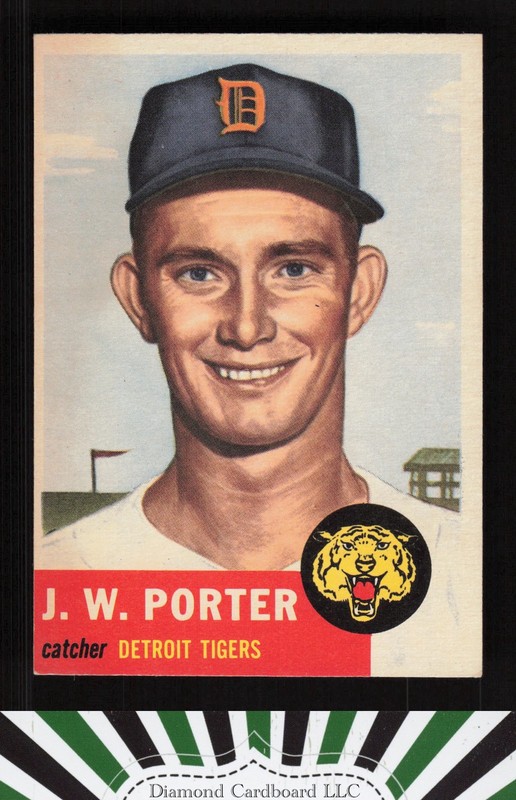1953 Topps #211 J.W. Porter EXMT e, front
