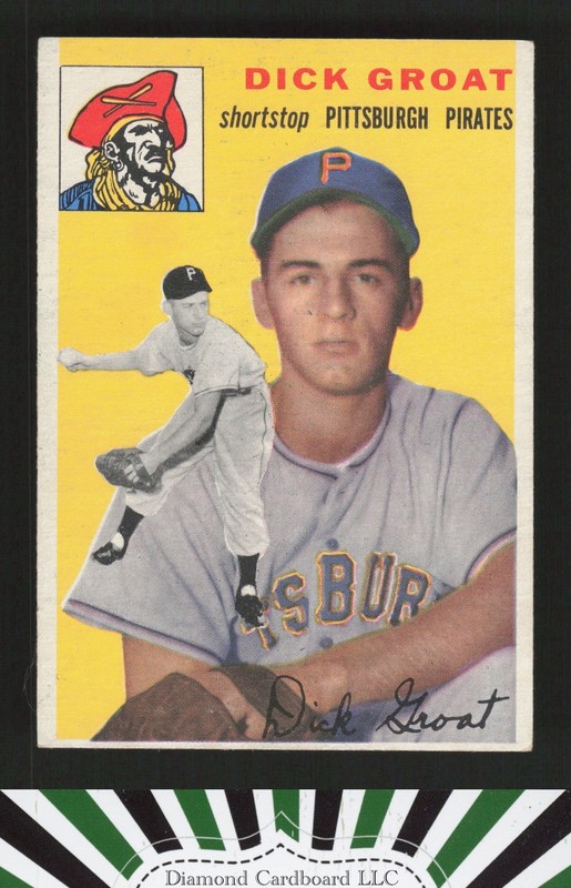 1954 Topps #43 Dick Groat EX b, front