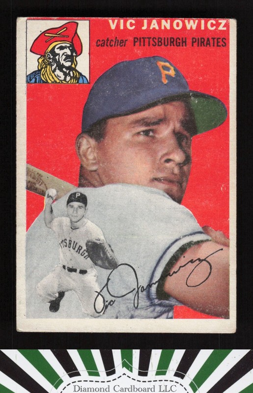 1954 Topps #16 Vic Janowicz VG+ j, front