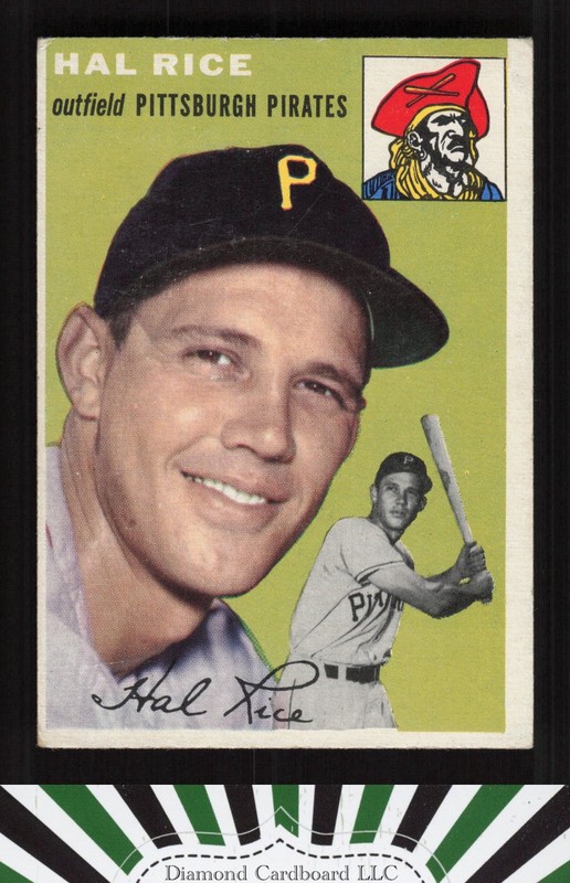 1954 Topps #95 Hal Rice GD+ d, front