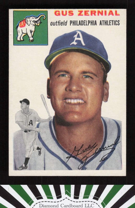 1954 Topps #2 Gus Zernial VGEX b, front