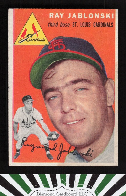 1954 Topps #26 Ray Jablonski VGEX+ j, front