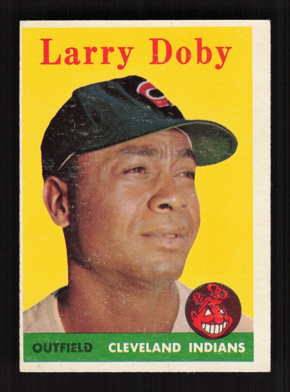 1958 Topps #424 Larry Doby VGEX a, front