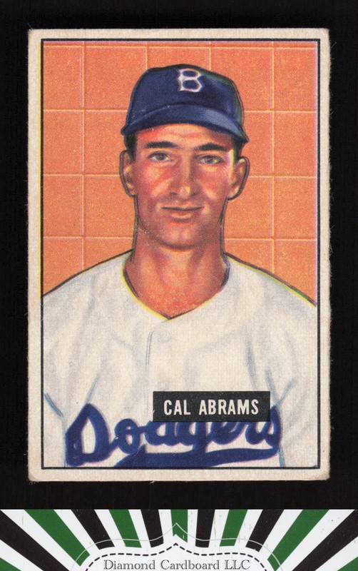 1951 Bowman #152 Cal Abrams VG, front