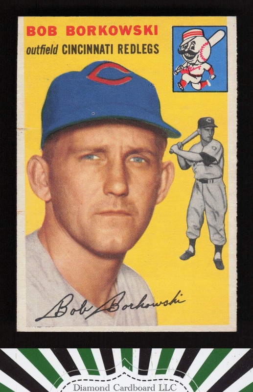 1954 Topps #138 Bob Borkowski EX c, front