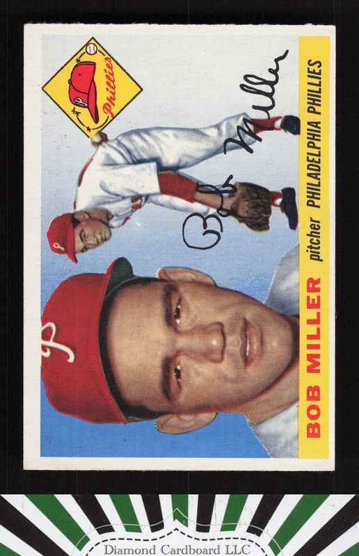 1955 Topps #157 Bob Miller EX j, front