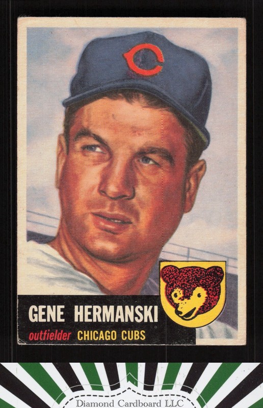 1953 Topps #179 Gene Hermanski VG d, front