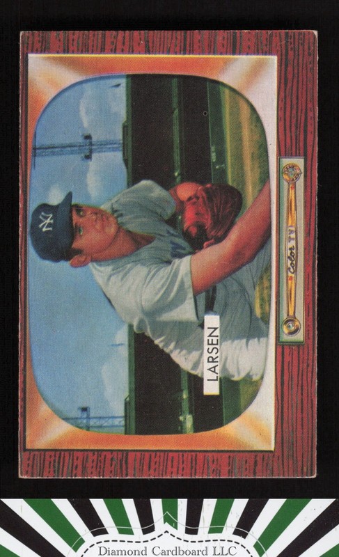 1955 Bowman #67 Don Larsen VGEX, front