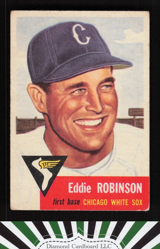 1953 Topps #73 Eddie Robinson VG+ [CENTERED] a, front