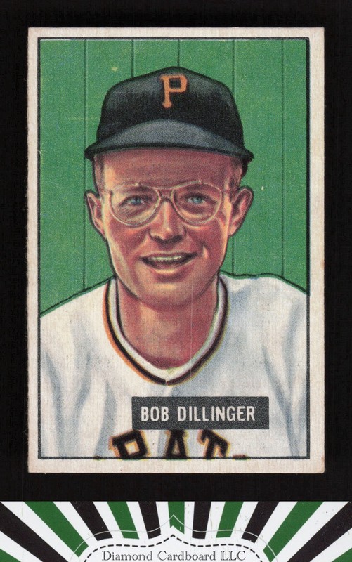 1951 Bowman #63 Bob Dillinger EX, front