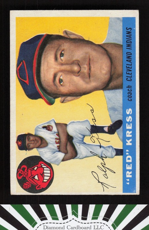 1955 Topps #151 Red Kress VGEX b, front