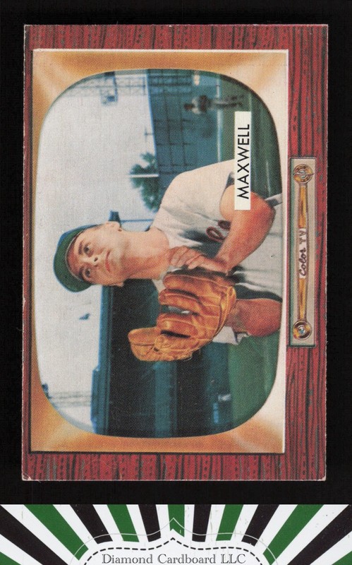 1955 Bowman #162 Charlie Maxwell VGEX+, front