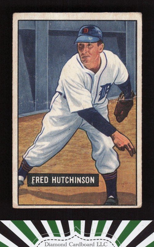 1951 Bowman #141 Fred Hutchinson VG, front