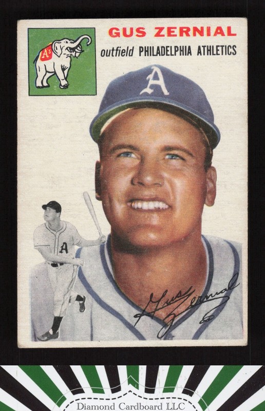 1954 Topps #2 Gus Zernial VGEX i, front