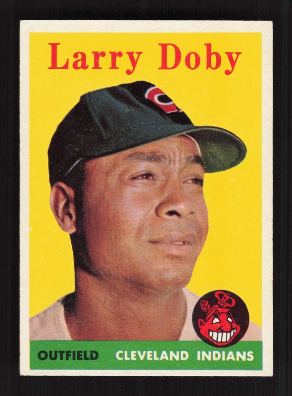1958 Topps #424 Larry Doby NM j, front