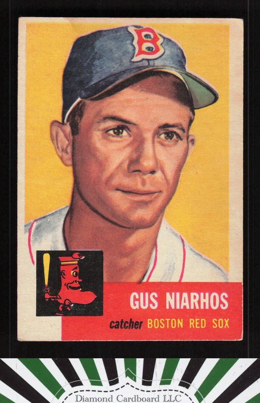 1953 Topps #63 Gus Niarhos VGEX (ST) a, front