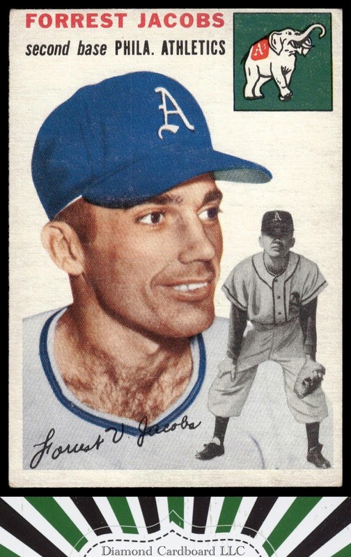 1954 Topps #129 Forrest Jacobs VGEX i, front