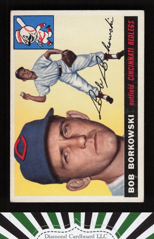 1955 Topps #74 Bob Borkowski VGEX d, front