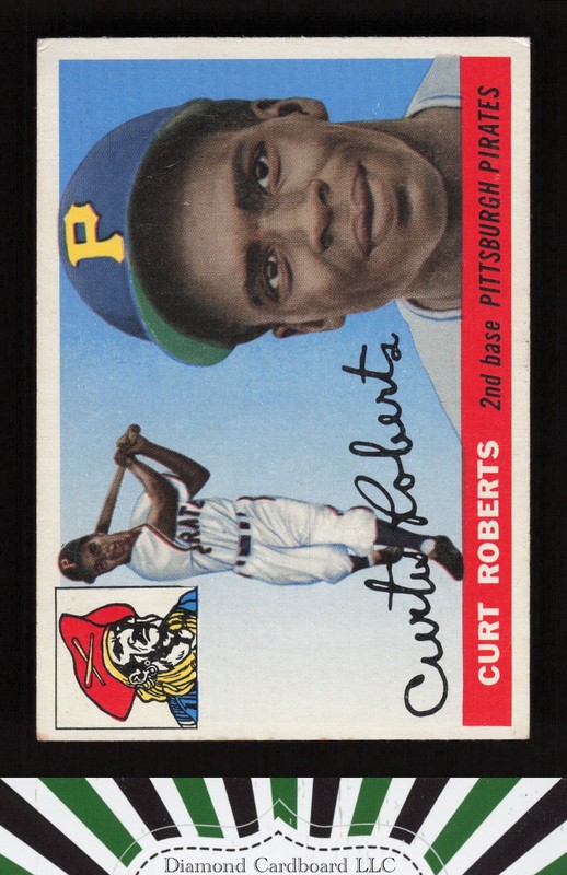 1955 Topps #107 Curt Roberts VG+ [CENTERED] j, front