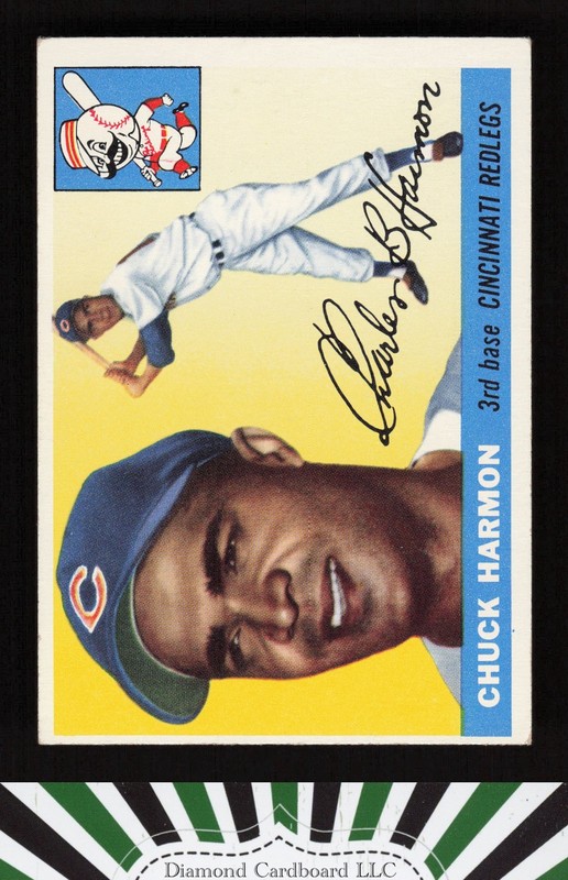 1955 Topps #82 Chuck Harmon EX q, front
