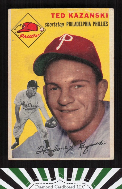 1954 Topps #78 Ted Kazanski GD j, front