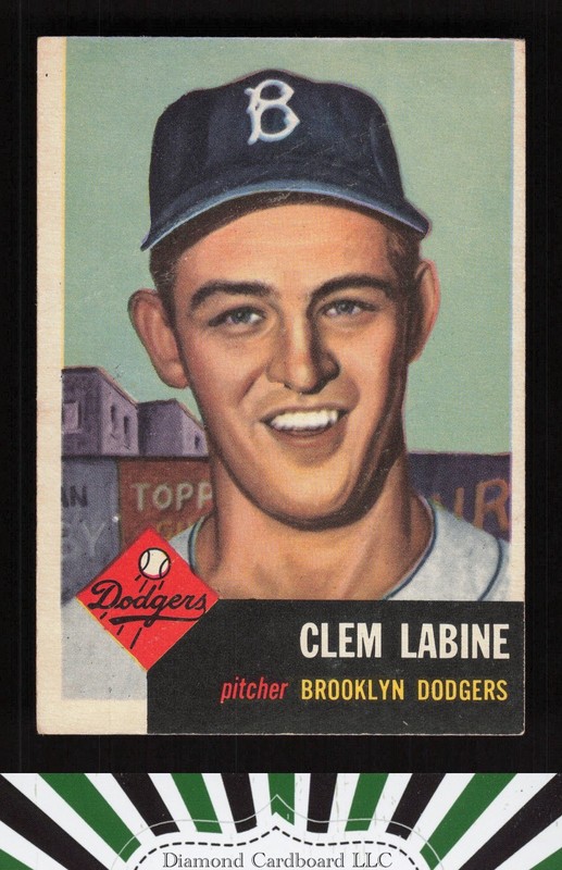 1953 Topps #14 Clem Labine VG (MC) c, front