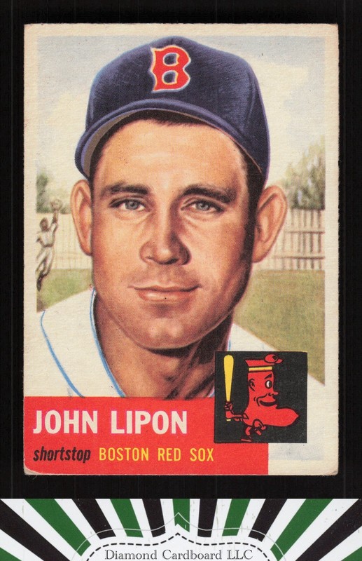 1953 Topps #40 Johnny Lipon VGEX [CENTERED] d, front
