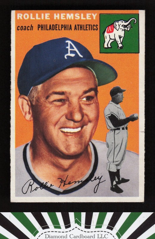 1954 Topps #143 Rollie Hemsley GD m, front
