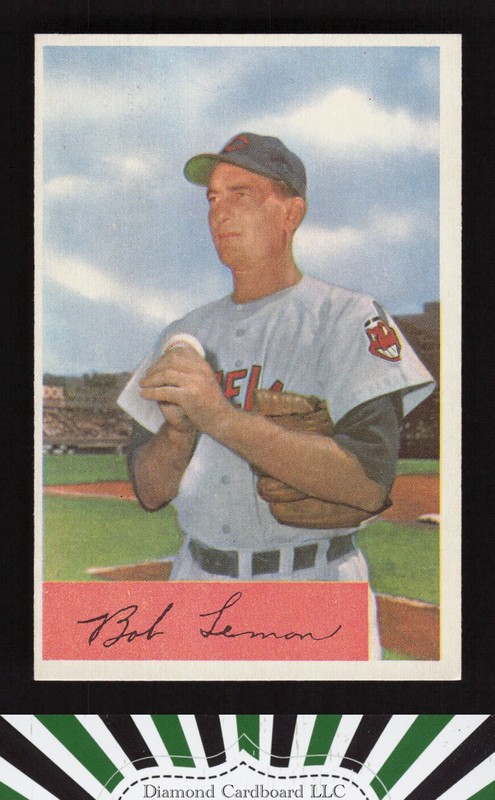 1954 Bowman #196 Bob Lemon EXMT g, front