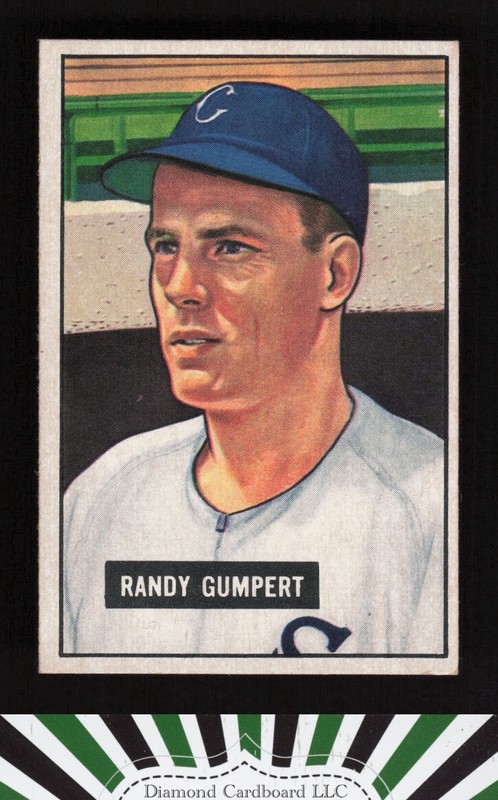 1951 Bowman #59 Randy Gumpert VGEX, front