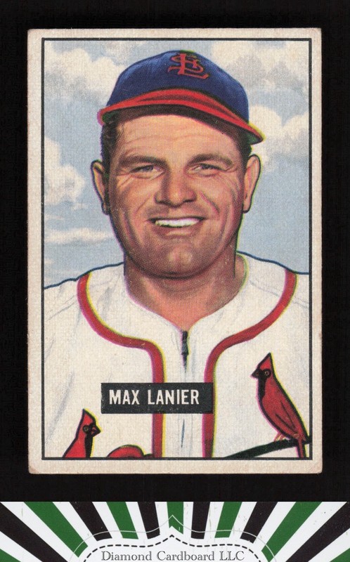 1951 Bowman #230 Max Lanier VGEX, front