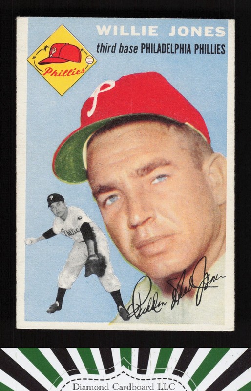 1954 Topps #41 Willie Jones EX c, front