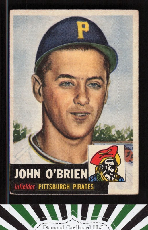 1953 Topps #223 Johnny O'Brien VGEX f, front