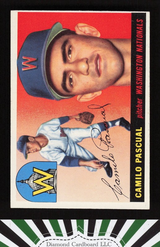 1955 Topps #84 Camilo Pascual EX+ p, front