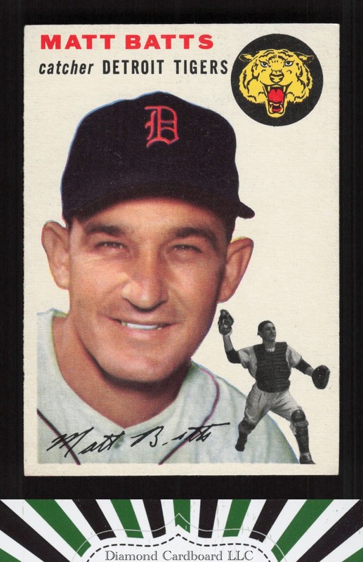 1954 Topps #88 Matt Batts NM k, front