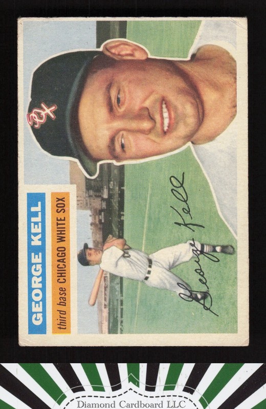 1956 Topps #195 George Kell VG v, front