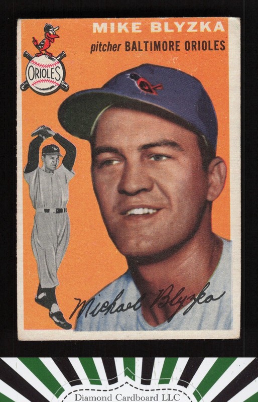 1954 Topps #152 Mike Blyzka VG k, front
