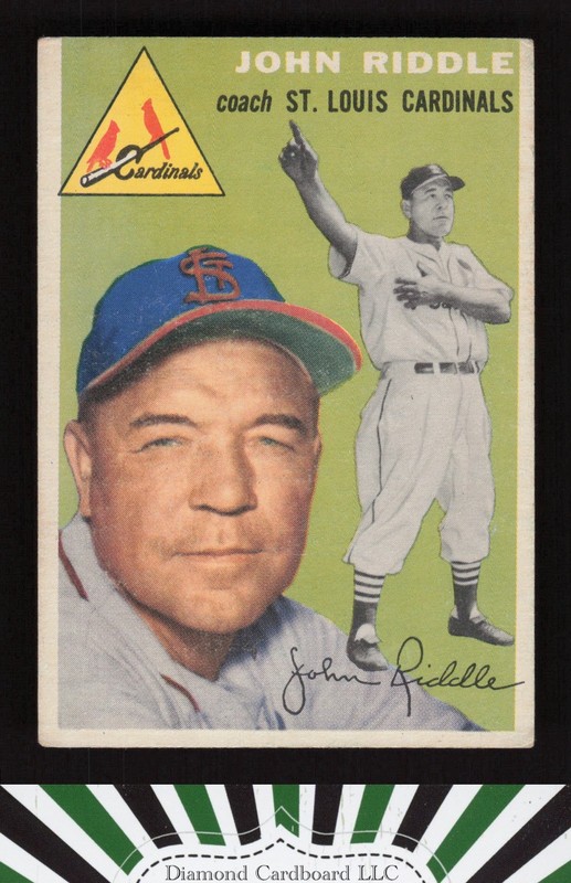 1954 Topps #147 Johnny Riddle VGEX e, front