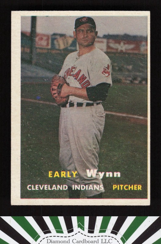 1957 Topps #40 Early Wynn EX d, front