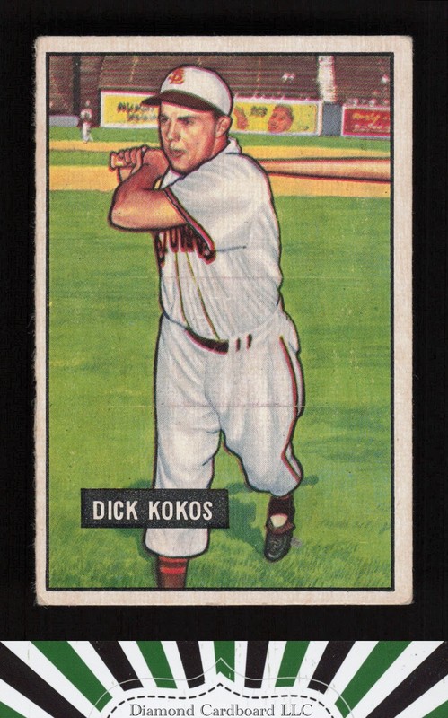 1951 Bowman #68 Dick Kokos VG+, front