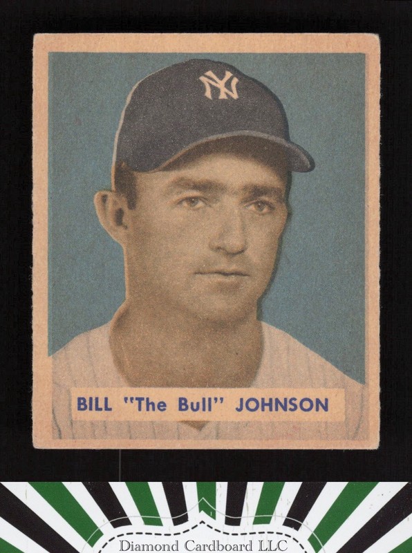 1949 Bowman #129 Bill "The Bull" Johnson VGEX+ a, front