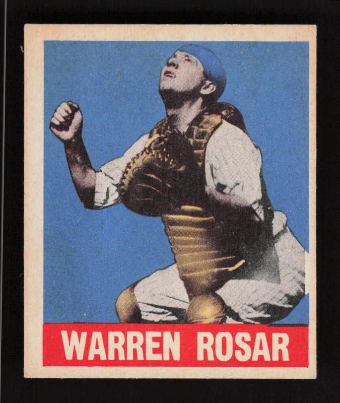 1948 Leaf #128 Warren Rosar EX, front