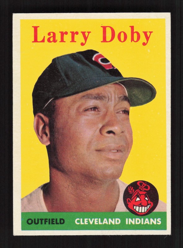 1958 Topps #424 Larry Doby EXMT k, front