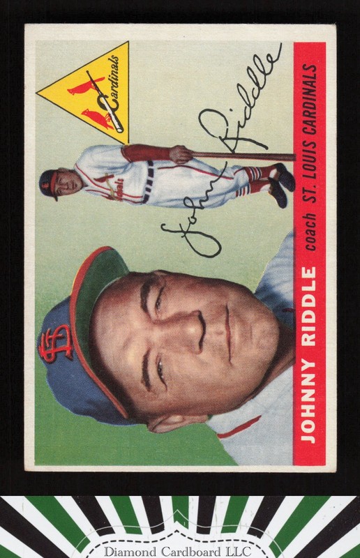 1955 Topps #98 Johnny Riddle GD+ e, front