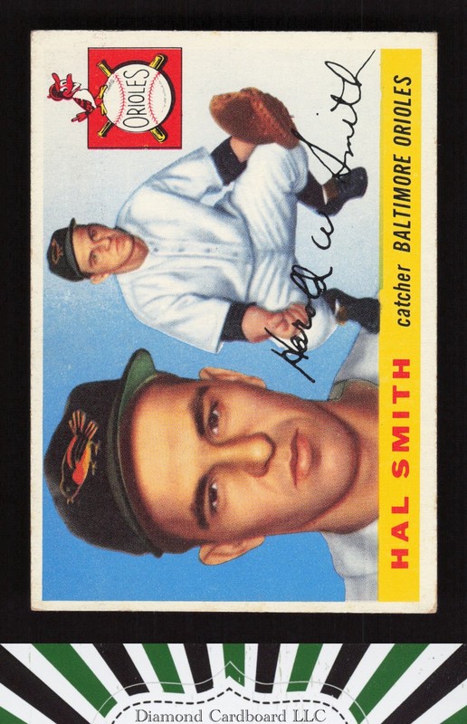 1955 Topps #8 Hal Smith VGEX j, front