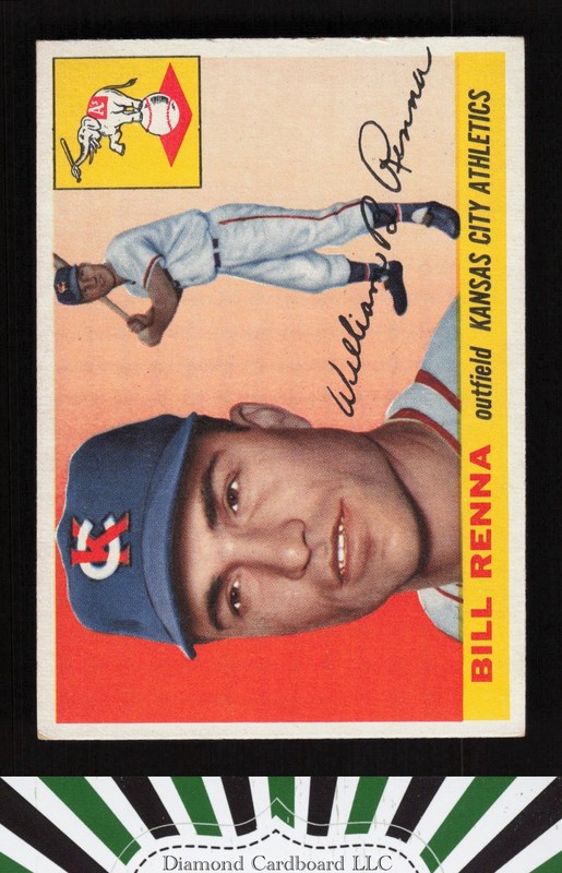 1955 Topps #121 Bill Renna EX [CENTERED] g, front