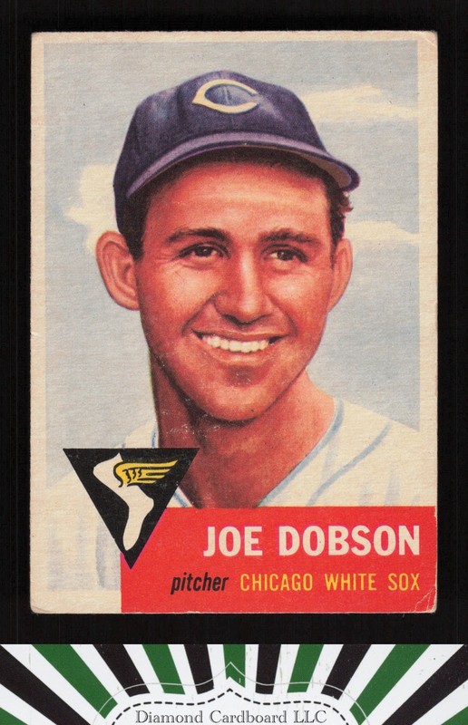 1953 Topps #5 Joe Dobson VG e, front