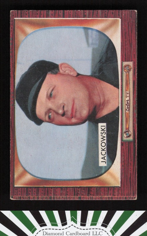 1955 Bowman #284 Bill Jackowski VGEX, front