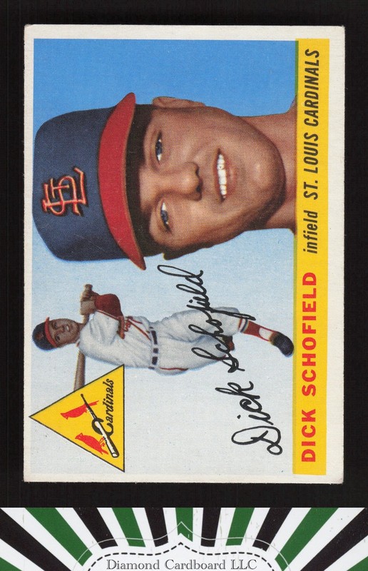 1955 Topps #143 Dick Schofield VGEX+ l, front