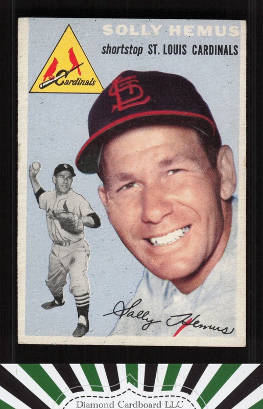 1954 Topps #117 Solly Hemus VG a, front